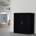 Two-Door Shelf Office Gym Filing Storage Locker Cabinet Safe