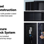 Two-Door Shelf Office Gym Filing Storage Locker Cabinet Safe