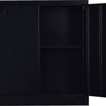 Two-Door Shelf Office Gym Filing Storage Locker Cabinet Safe