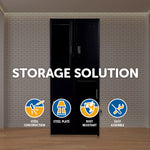 Four-Door Office Gym Shed Storage Locker