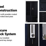 Four-Door Office Gym Shed Storage Locker