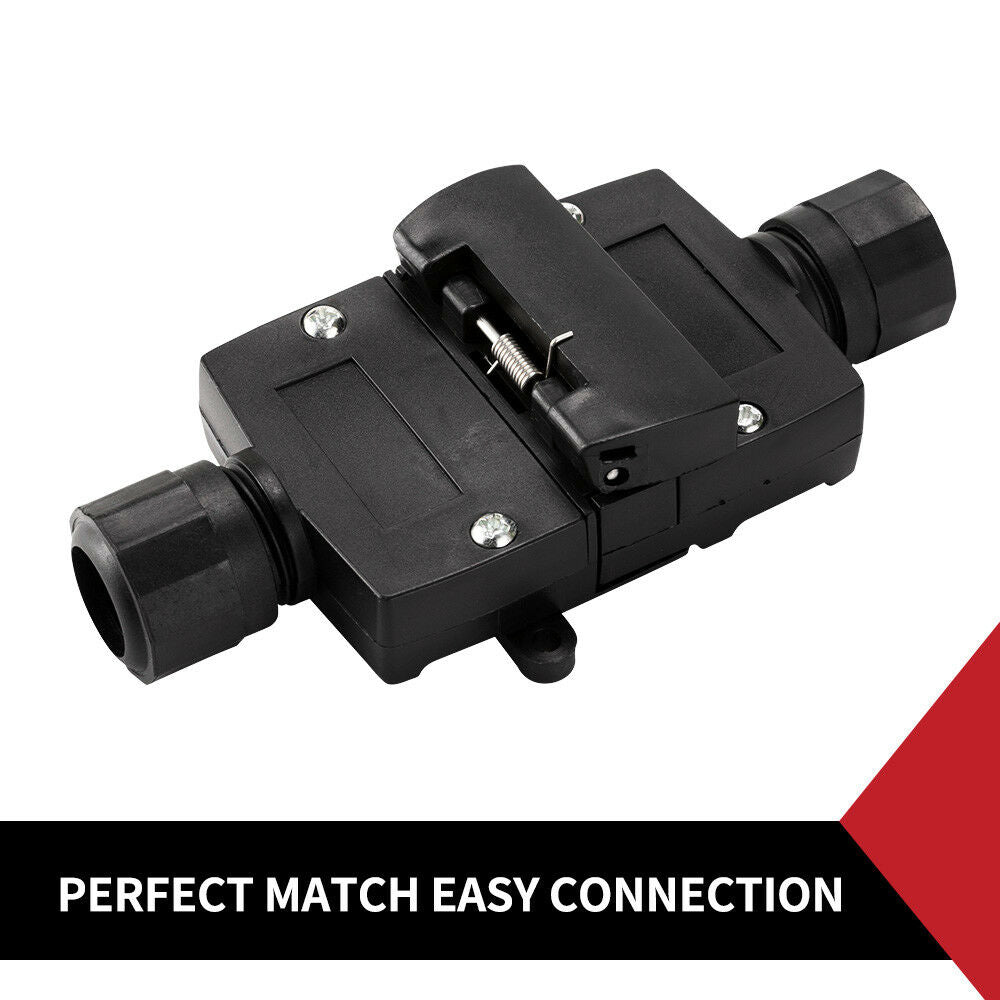 7 PIN FLAT MALE PLUG FEMALE SOCKET SET TRAILER ADAPTOR CONNECTOR