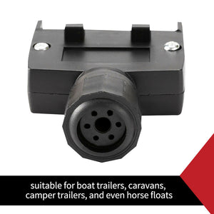 7 PIN FLAT MALE PLUG TRAILER ADAPTOR CONNECTOR