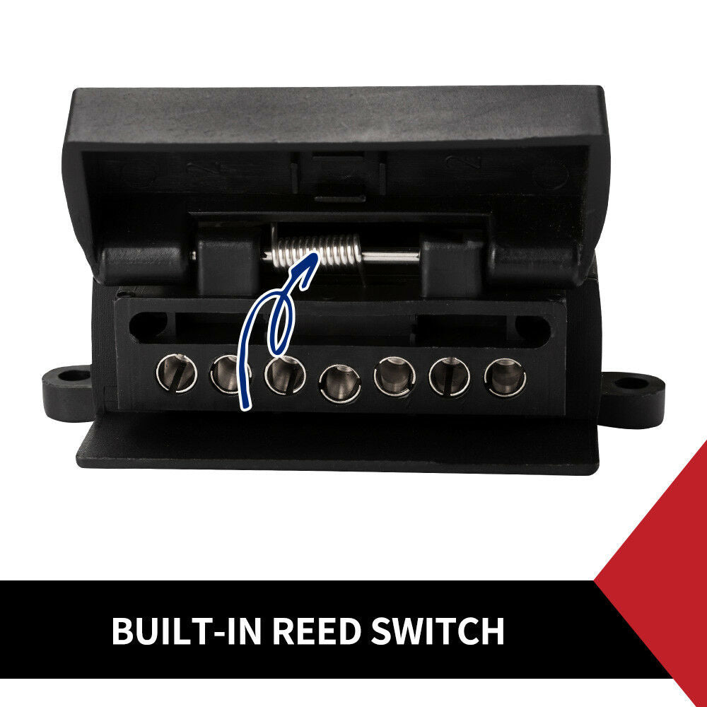 7 Pin Small Round To 7 Pin Flat Socket Trailer Connector Adaptor