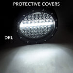 7inch Cree Round Spot LED Driving Lights Spotlights Lamp Offroad 4WD 4x4