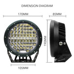 7inch Cree Round Spot LED Driving Lights Spotlights Lamp Offroad 4WD 4x4