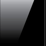 Toughened 60cm x 75cm Black Glass Kitchen Splashback