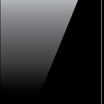 Toughened 60cm x 70cm Black Glass Kitchen Splashback