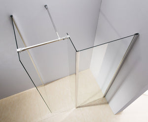 1200x800mm Walk in Shower Enclosure Safety Glass Shower By Della Francesca