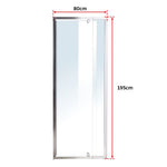 720-800 Finger Pull Wall to Wall Shower Screen By Della Francesca