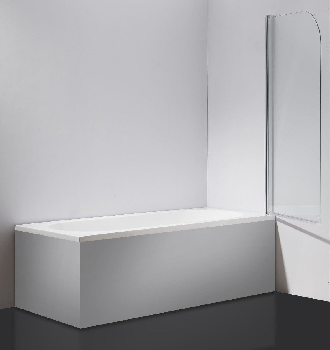 180&deg; Pivot Door 6mm Safety Glass Bath Shower Screen 800x1400mm By Della Francesca