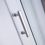 Rounded Sliding Curved Shower Screen 6mm Toughened Glass with Base