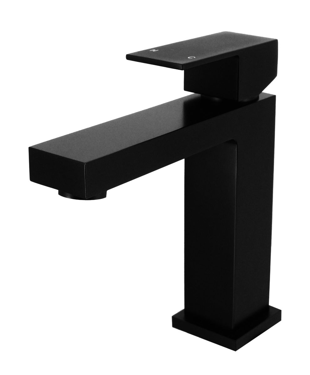 Basin Mixer Tap Faucet Electroplated Matte Black Finish