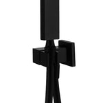 Hand Shower Bath Set with Brass Bracket Electroplated Matte Black Finish