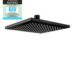200mm Shower Head Square 304SS Electroplated Matte Black Finish