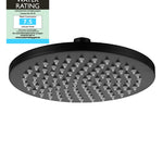 200mm Shower Head Round 304SS Showerhead Electroplated Matte Black Finish