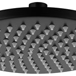 200mm Shower Head Round 304SS Showerhead Electroplated Matte Black Finish
