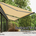 Heavy Duty Full Cassette Motorised Awning - 4.0m x 3.0m