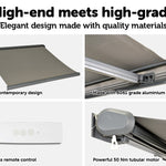 Heavy Duty Full Cassette Motorised Awning - 4.0m x 3.0m