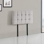 Linen Fabric Single Bed Deluxe Headboard Bedhead - Beige