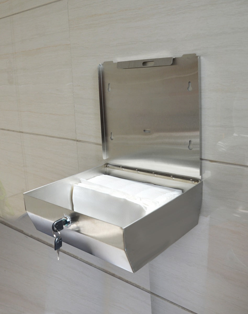 304 Stainless Steel Hand Paper Towel Dispenser Holder Toilet Heavy Duty