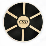 Heavy Duty 15.5" Wooden Balance Board with Non-Slip Pad Fitness