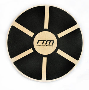 Heavy Duty 15.5" Wooden Balance Board with Non-Slip Pad Fitness