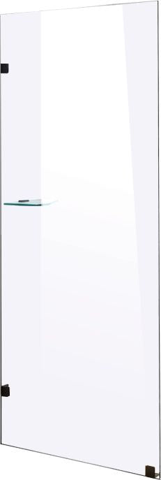 700 x 2100mm Frameless 10mm Safety Glass Shower Screen