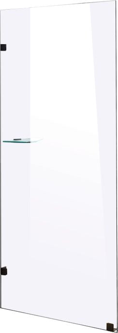 700 x 2000mm Frameless 10mm Safety Glass Shower Screen