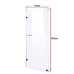 700 x 2000mm Frameless 10mm Safety Glass Shower Screen