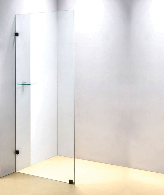 800 x 2000mm Frameless 10mm Safety Glass Shower Screen