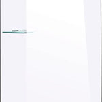 800 x 2000mm Frameless 10mm Safety Glass Shower Screen