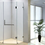 900 x 900mm Frameless 10mm Glass Shower Screen By Della Francesca