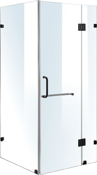 900 x 900mm Frameless 10mm Glass Shower Screen By Della Francesca