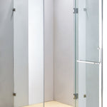 900 x 900mm Frameless 10mm Glass Shower Screen By Della Francesca