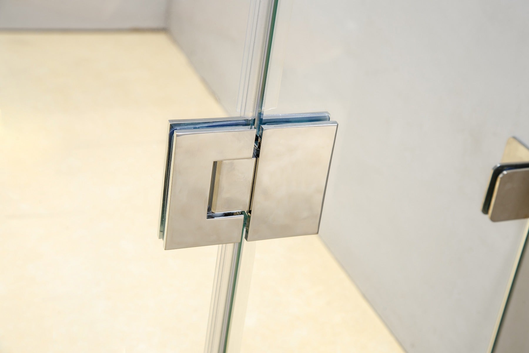 1000 x 1000mm Frameless 10mm Glass Shower Screen By Della Francesca