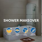 700 x 1450mm Frameless Bath Panel 10mm Glass Shower Screen By Della Francesca