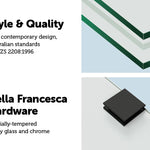 700 x 1450mm Frameless Bath Panel 10mm Glass Shower Screen By Della Francesca
