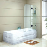 900 x 1450mm Frameless Bath Panel 10mm Glass Shower Screen By Della Francesca