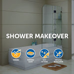 900 x 1450mm Frameless Bath Panel 10mm Glass Shower Screen By Della Francesca