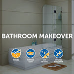 1200 x 1450mm Frameless Bath Panel 10mm Glass Shower Screen By Della Francesca