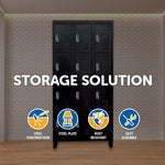 12 Door Locker - Office/Gym - Black