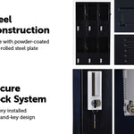 12 Door Locker - Office/Gym - Black