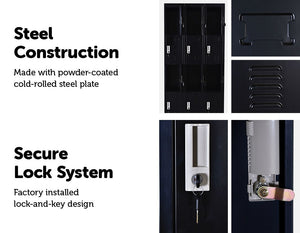 12 Door Locker - Office/Gym - Black