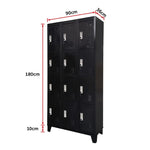12 Door Locker - Office/Gym - Black