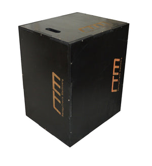 3 IN 1 Black Wood Plyo Games Plyometric Jump Box