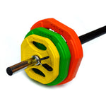 20kg Standard Rubber Coloured Barbell