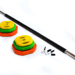 20kg Standard Rubber Coloured Barbell