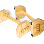 Wooden Parallette Bars Push Up & Dip Workouts