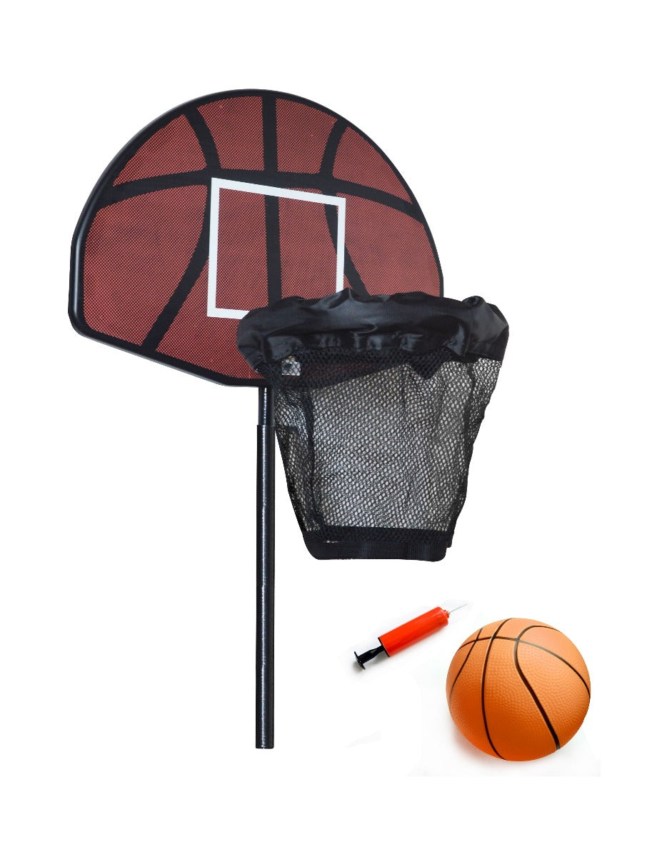 Trampoline Basketball Hoop Ring Backboard Ball Set